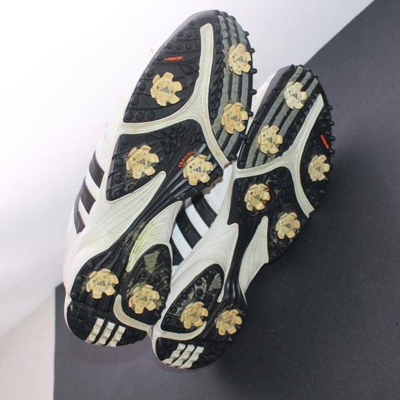Adidas Adiwear Traxion 7 Cleat Leather Golf Shoes - Picture 6 of 6